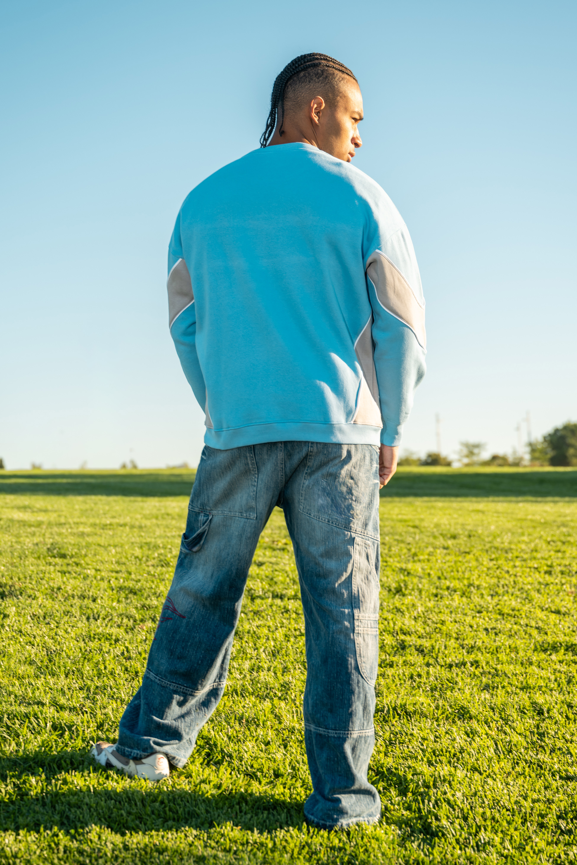 Vista trasera sudadera crewneck KALANA - hombre